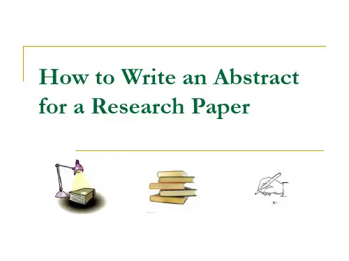 How to Write an Abstract for a Research Paper
