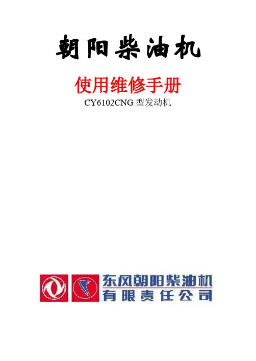 CY6102CNG型发动机维修手册