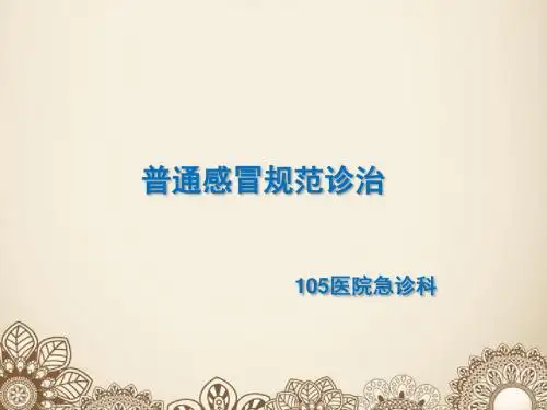 普通病毒感冒PPT课件
