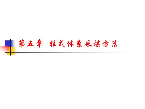 第五章 柱式体系采煤方法