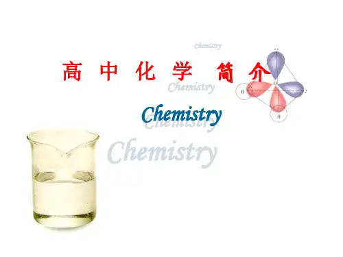高一化学化学简介