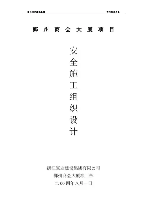 安全组织设计