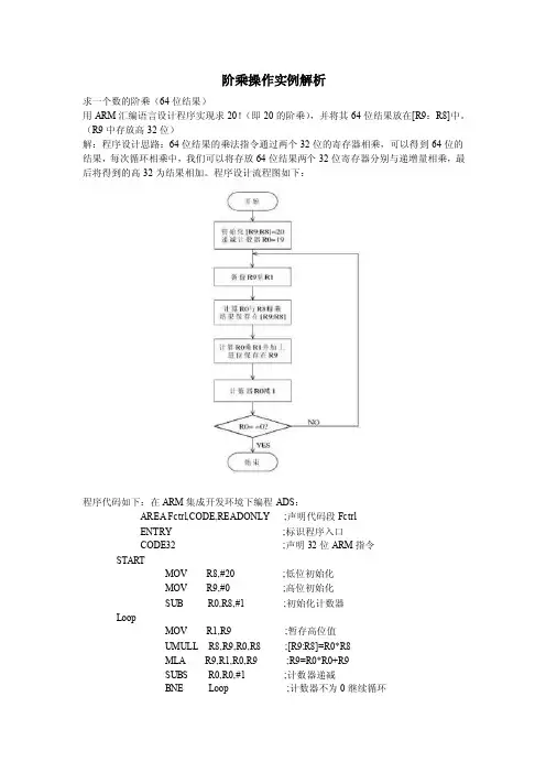 阶乘操作实例解析