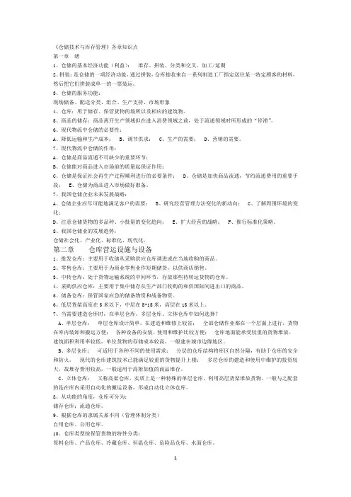 仓库库存与管理 2