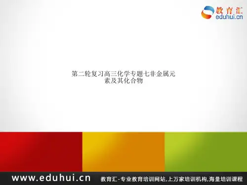 第二轮复习高三化学专题七非金属元素及其化合物