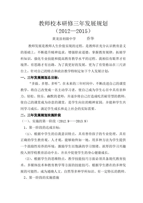 三年规划