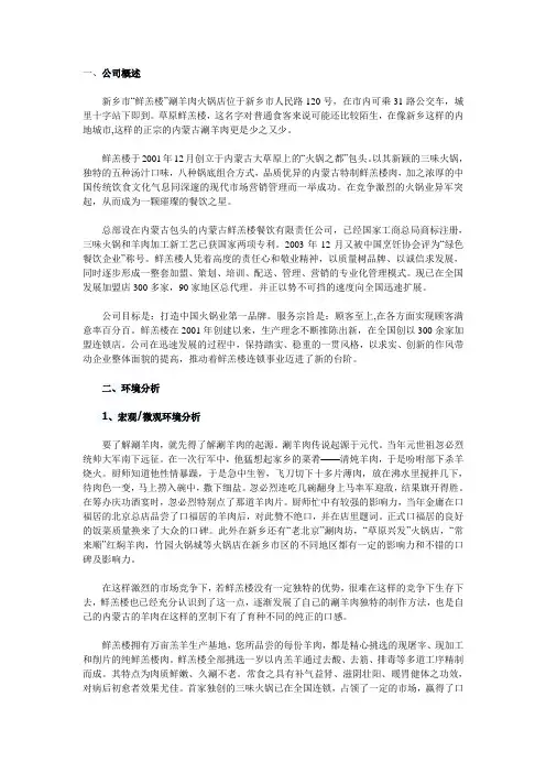 火锅店策划书