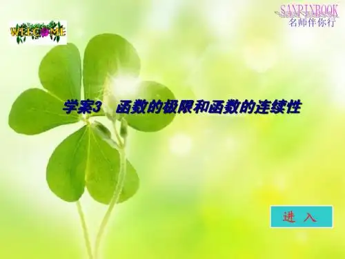 第十二章学案3函数的极限与函数的连续