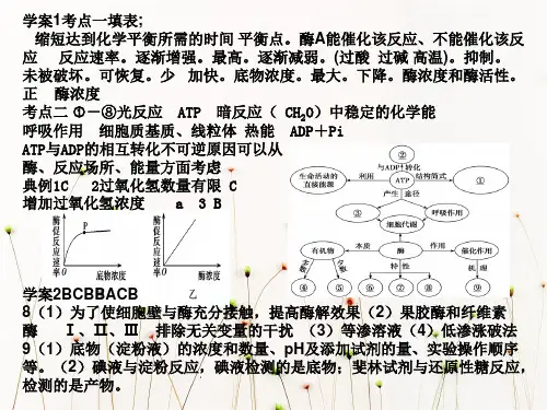 2019高三一轮复习细胞呼吸1