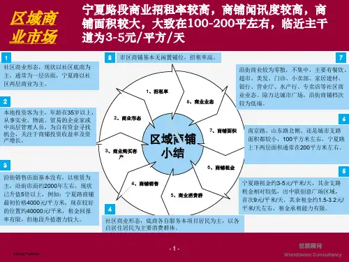 青岛天泰宁夏路项目发展方向及规划指标建议4