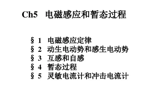 电磁感应与暂态过程PPT课件