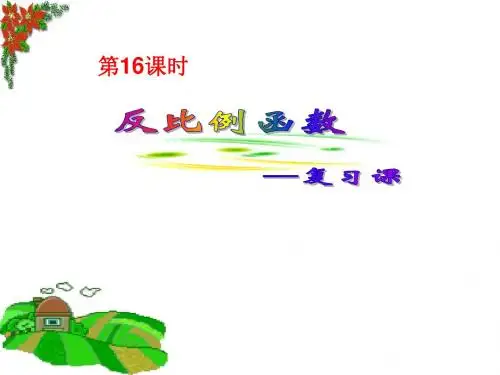 第16课时反比例函数