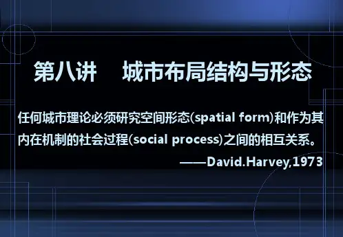 8城市布局结构与形态