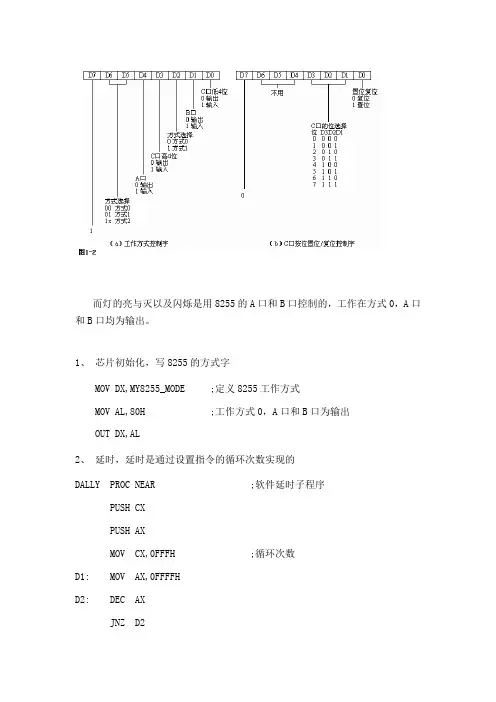 8255工作方式