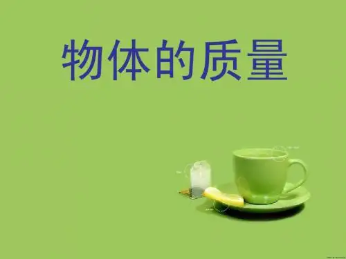 物体的质量