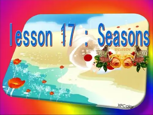 2013冀教版(三起)六上《lesson 17 Seasons》ppt课件3