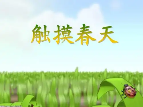 人教四下《触摸春天》教学课件