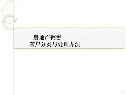 商业楼盘客户分类