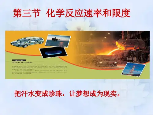 【淘宝：日出教育】高中化学课件必修二《第二章 第三节 化学反应速率和限度第一课时》(1)