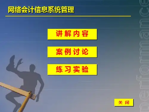 网络会计信息系统管理