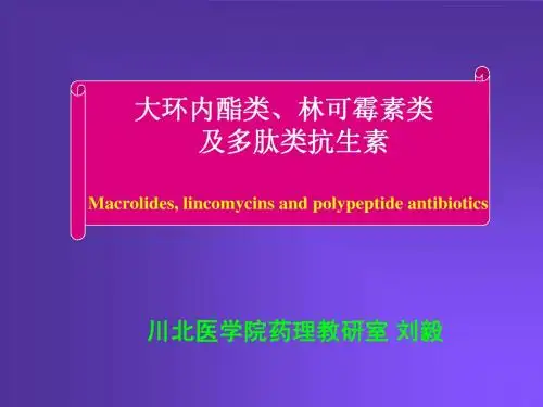 第40章大环内酯类、林可霉素类及多肽类