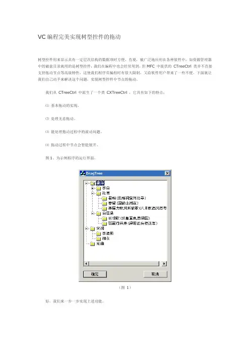 VC编程完美实现树型控件的拖动
