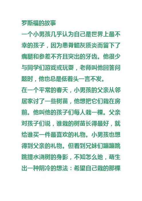 罗斯福的故事