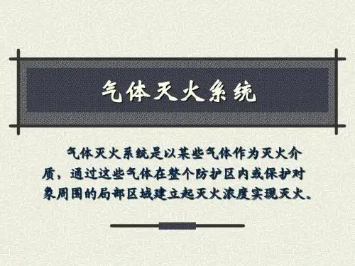 气体灭火系统