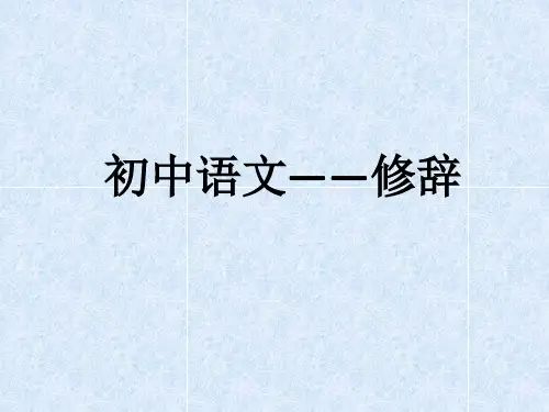 初中修辞