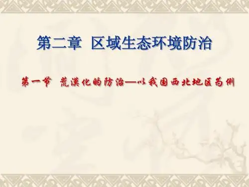 【地理】人教版必修3 第二章 第一节 荒漠化的防治—以我国西北地区为例(课件)09,9,10