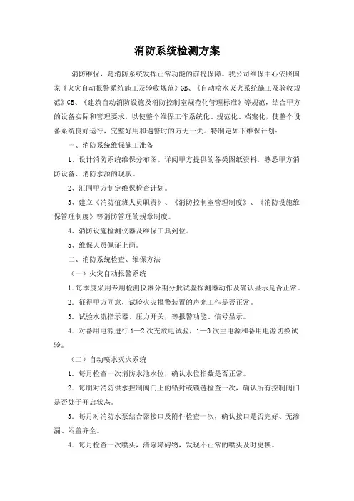 消防系统检测