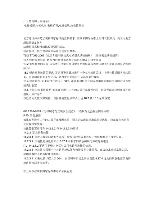 电梯五方通话
