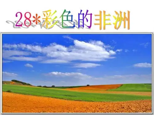 最新课标RJ人教版 五年级语文 下册第二学期 优质公开课教学课件 第八单元 第28课《彩色的非洲》