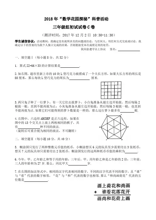 2017迎春杯初赛三C