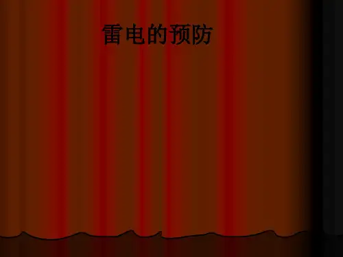 雷电的预防ppt课件