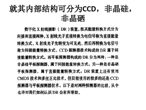 CCD,非晶硅,非晶硒,cmos