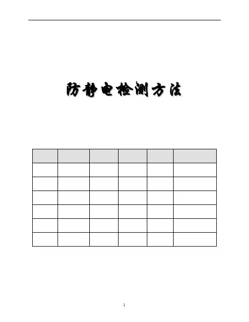 防静电检测方法1