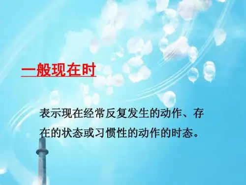一般现在时(精讲)