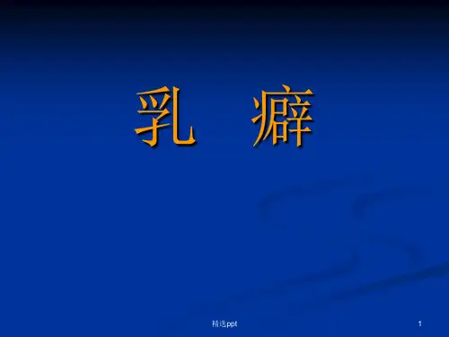 乳癖PPT课件
