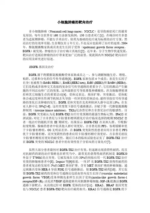 小细胞肺癌的靶向治疗