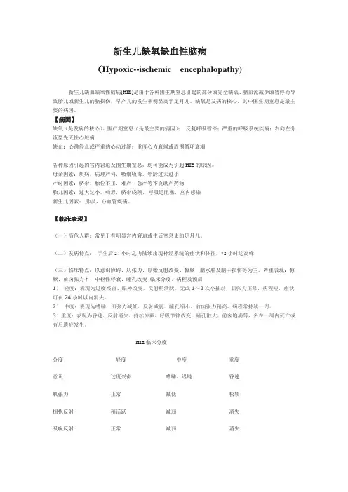 新生儿缺氧缺血性脑病 2