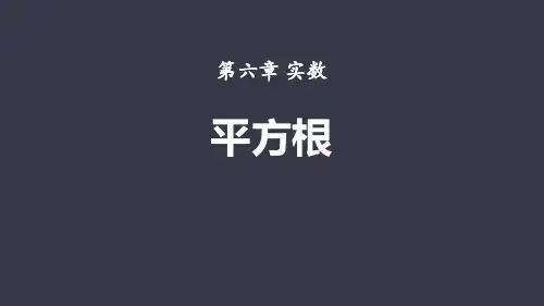 《平方根》数学PPT课件(20篇)
