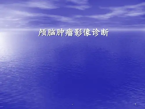 胶质瘤影像诊断ppt课件