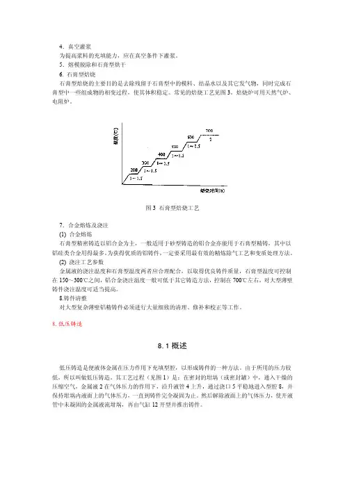 铸造工艺总汇-低压铸造