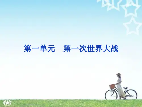 高中历史：1.1第一次世界大战的爆发 课件(人教版选修3)