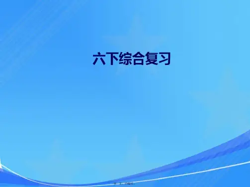 人教版六年级语文下册综合复习课件