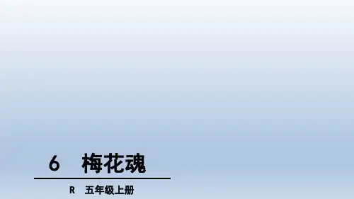 人教新课标五年级语文上册《6梅花魂》课件