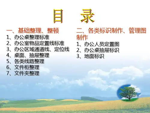 办公室5S定置管理