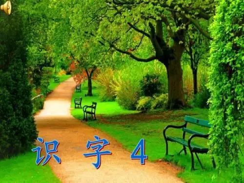 苏教版一年级识字4 公园绿树红花