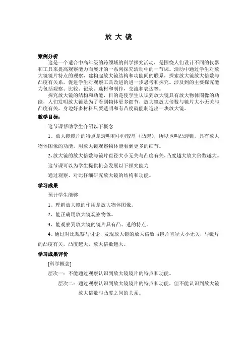 放大镜教案